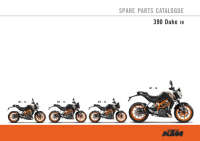 KTM DUKE 390 - Spare parts Catalog 2013-2016 